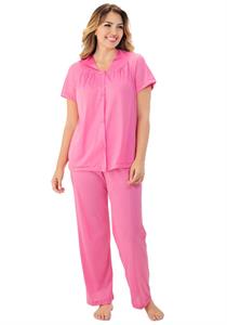 Women's Coloratura Sleepwear Short Sleeve Pajama Set (Perfumed Rose)